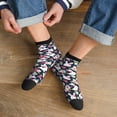 thumbnail image 3 of Pofeuu Rabbit And Rose Print 30cm Socks, Adult Running Hiking Socks for Youth and Adult, 3 of 7