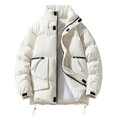 thumbnail image 1 of Puntoco Chaquetas De Abrigo Casuales Sin Capucha De Manga Larga De Color Sólido Para Hombres De Moda, 1 of 4