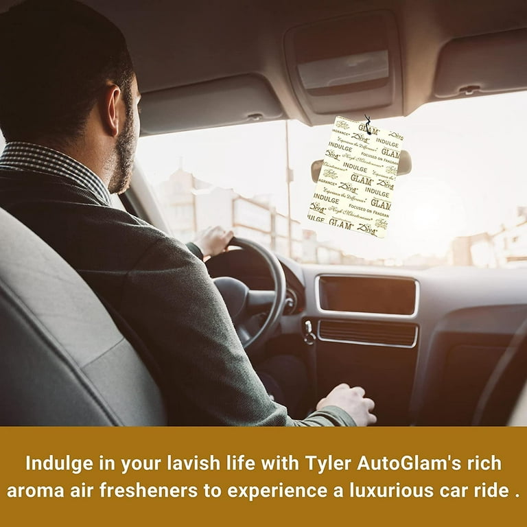 Tyler Candle Company AutoGlam Car Air Fresheners - Pineapple Crush Scent  Car Fresheners Car Odor Eliminator Air Refresher Car Accessories - Pack of  3