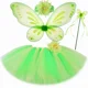 thumbnail image 3 of Conjunto de falda de tul con alas de mariposa para niñas, disfraz de duende verde, hada, tutús para bebés y niñas, faldas de tul mullidas para niñas, 3 of 5