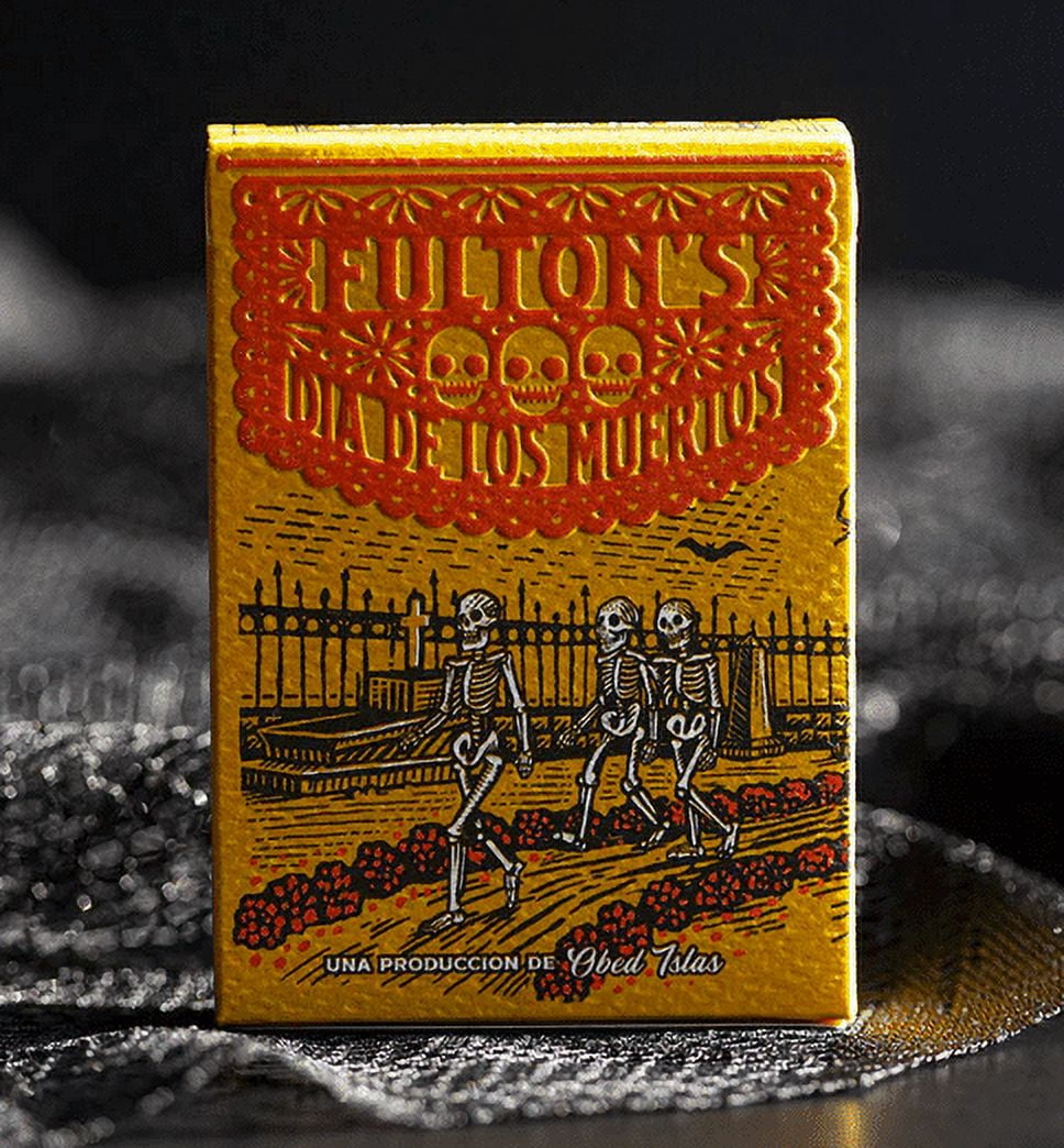 Limited (Pink) Gilded Fulton's Day of the Dead Muertos Edition Playing Cards