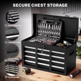 thumbnail image 3 of Tool Chest, 5-Drawer Rolling Tool Storage Cabinet with Detachable Top Tool Box, Universal Lockable Wheels, 3 of 9