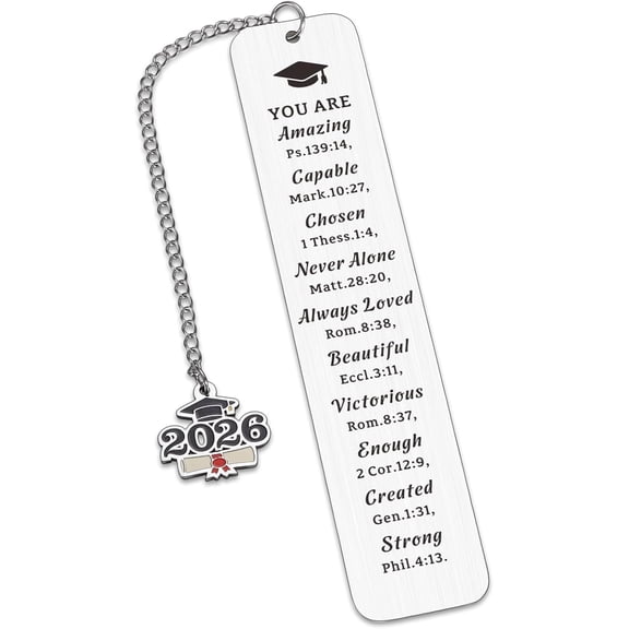 Class of 2026 Senior 2026 Gifts Bookmark, Last First Day Senior 2026, Senior Night Gift, 2026 Graduation Gifts for Her Him Girls Boys, Christian Graduation Gift for College High School Master PHD