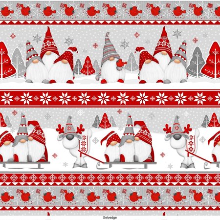 Glass Winter Whimsy Flannel F1629 89 Scenic Stripe