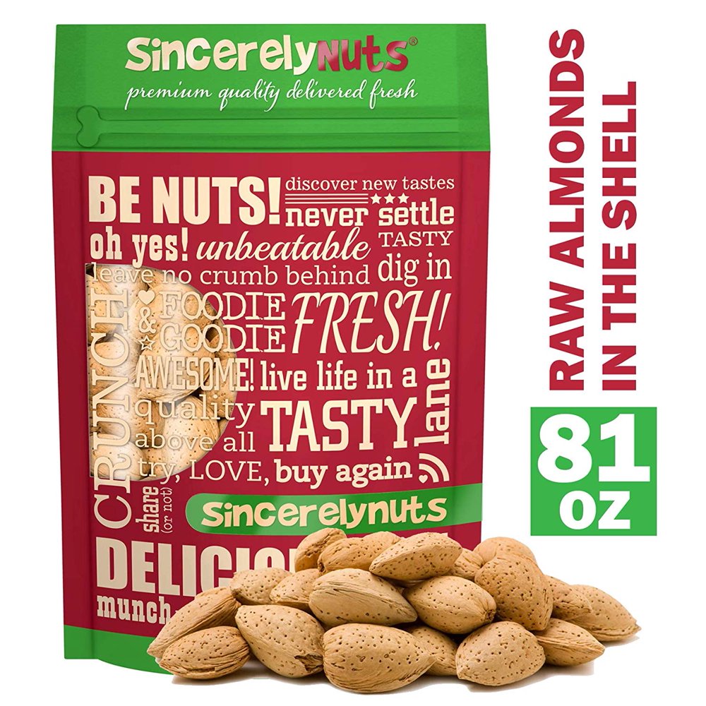 Sincerely Nuts Raw Almonds, In shell, 5 lb