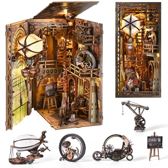 Kit Book Nook Kits TOYQI Book Nook para adultos y adolescentes