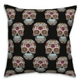 thumbnail image 2 of Creative Products Floral Sugar Skull Pattern 18x18 Spun Poly Pillow, 2 of 3
