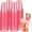 Pink, variant on 50 Pack 12 oz Clear Plastic Cups Disposable Graduation Party Drinking Cup Bulk for Wedding Shower Birthday Family Gathering Party Supplies()