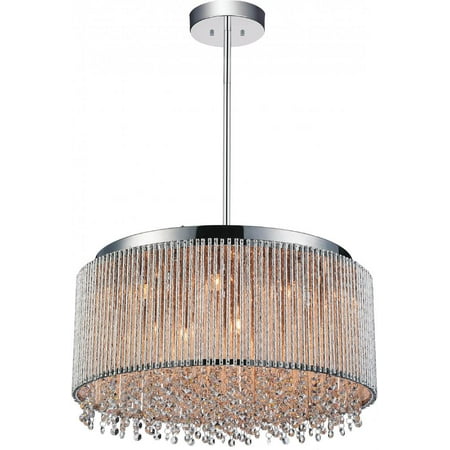 

14 Light Drum Shade Chandelier with Chrome finish