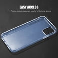 thumbnail image 4 of Kaleidio Case For iPhone 12 Pro Max (6.7") [Wrap] Flexible See-Thru TPU Gel Slim Fit Transparent Skin Cover [See-Thru Blue], 4 of 5
