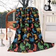 thumbnail image 2 of Colorful Games Controller Black Pattern Blanket,Comfortable Soft Flannel Throw Blanket,All Season,Warm Lightweight Blankets for Sofa Bed Couch Living Room Chair,50"x60", 2 of 4