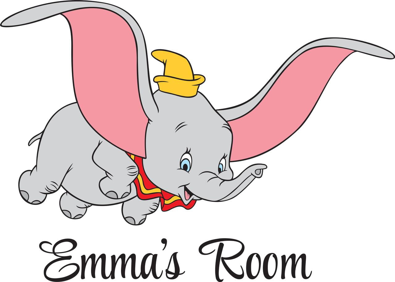 DUMBO THE ELEPHANT Disney Decal Removable WALL STICKER Home Decor Art Kids 
