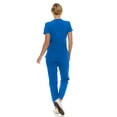 thumbnail image 2 of Saint Scrubs Women’s 9-Pocket Medical Scrub Set – V-Neck Stretch Top & 7-Pocket Jogger Pants, Lightweight, Easy Care Uniforms for Nurses & Healthcare, Royal, Large, 2 of 4