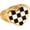Black, variant on Unisex Stainless Steel Classic Elegant Irregular Black and White Checkerboard Pattern Heart Shape Couple Ring Matching Set