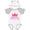 White & Heather w/ Ears, variant on Inktastic Birthday Princess, Crown, Stars - Pink Purple Girls Baby Bodysuit
