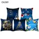 thumbnail image 3 of Funda de almohada con estampado de venado navideño, cubierta de almohada con diseño de ciervo, nieve, sueño, edredones, decoración de cama de Hotel, 45x45cm, 3 of 4