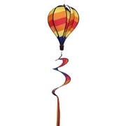 In the Breeze Hot Stripe Hot Air Balloon Wind Spinner, 11" W x 17" H, 30" Tail