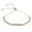 Rose Gold-Tone, variant on Rose Gold-Tone Plated Sterling Silver Beaded Engravable ID Lariat Bracelet