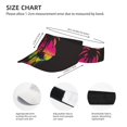 thumbnail image 3 of Fuzoiu Flamingo And Palm Trees At Sunset Print Adult Sunscreen Visor Cap,Adjustable Summer Cap for Men Women,Unisex Running Outdoor Beach Hat, 3 of 7