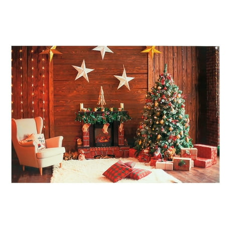 Download Christmas Tree Red Wood Fireplace Photography Backdrop Background Studio Home Photo Backdrops 7x5ft 5x3ft Walmart Canada Yellowimages Mockups