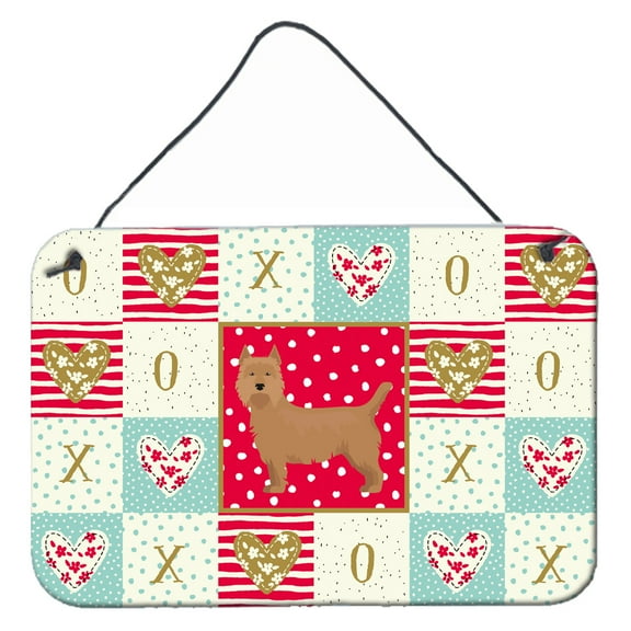 Carolines Treasures CK5812DS812 Australian Terrier Love Wall or Door Hanging Prints 8x12 multicolor