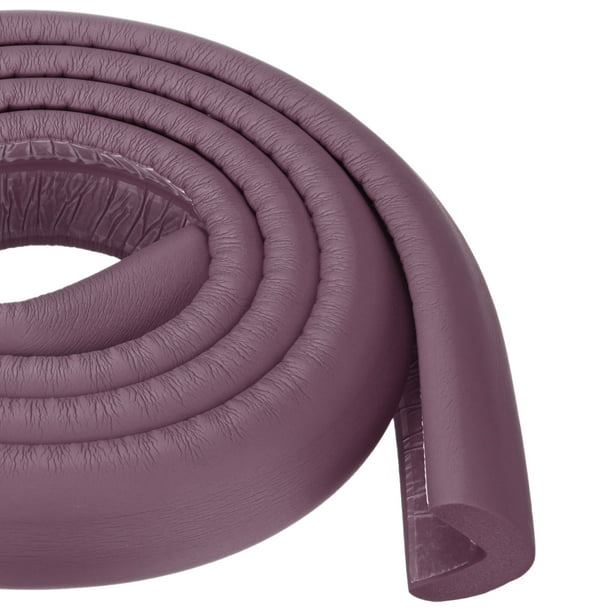 Uxcell 1 Pack Protectores de Esquinas en Forma de L de 6.5 Ft para Muebles Marrón