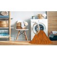 thumbnail image 2 of Ahgly Company Machine Washable Indoor Square Transitional Neon Orange Area Rugs, 8' Square, 2 of 7