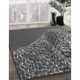 thumbnail image 3 of Ahgly Company Tapis d'Intérieur Lavable à la Machine, Carré, Transitionnel, Gris, Tapis de Zone, 7 Pieds Carré, 3 of 7