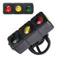thumbnail image 2 of Lámpara de cola de bicicleta Luz trasera LED para bicicleta, lámpara trasera recargable tricolor para bicicleta, luz de advertencia para ciclismo, compatible con 7 modos de luz para bicicletas de carr, 2 of 8