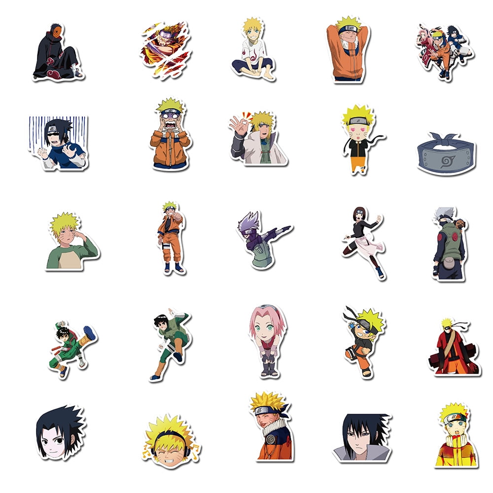 naruto naruto sasuke stickers waterproof removable luggage notebook stickers anime stickers walmart com