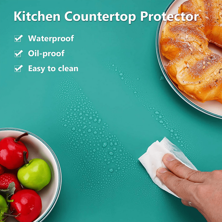 SILICONE COUNTER MATS SET OF 2 KITCHEN COUNTERTOP PROTECTOR HEAT