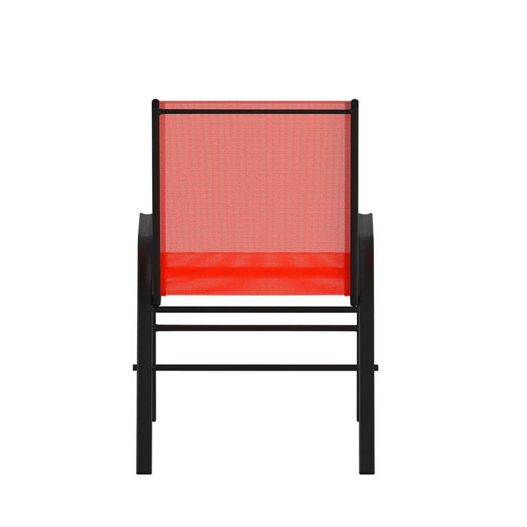 Red mesh patio chairs sale