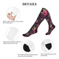 thumbnail image 5 of Sikiie Rose Mix Leopard 2 1 Pairs Compression Socks for Men and Women 15-20 mmHg Running Support Socks, 5 of 7