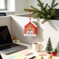 thumbnail image 4 of den Christmas Tree Ornaments, Vintage Style Hanging Wood Pendants Warm Holiday Decor for Home, Mantel, Window Red, 4 of 6