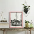 thumbnail image 5 of Neutral Tropics I - Framed Print w/glass - Sunset Pink, 5 of 7