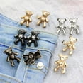 thumbnail image 5 of Bear Shaped Waist Buckle Snap Pants Buckle Extender Jeans Button Attacher Pins, 5 of 19