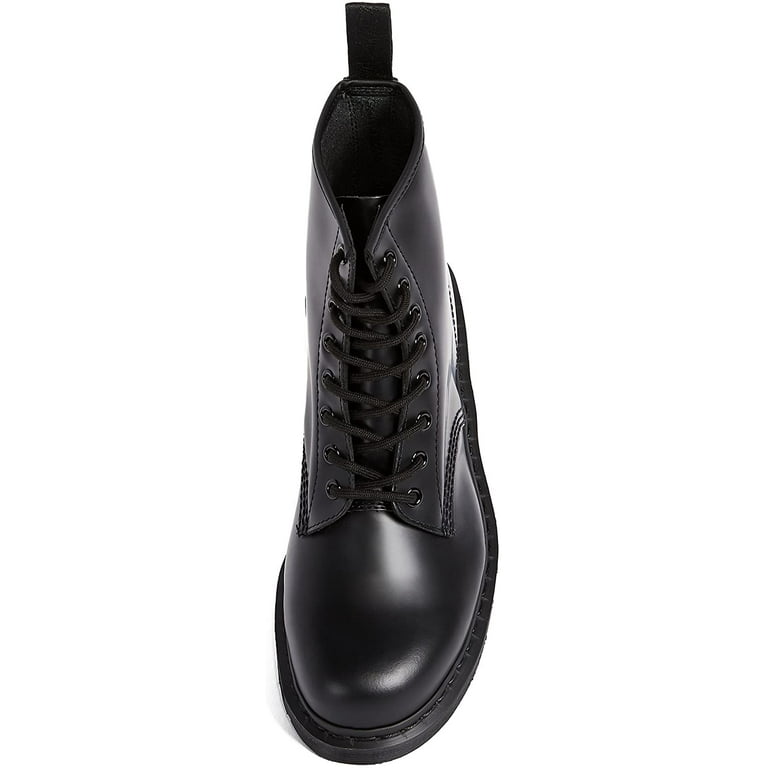 Dr. Martens, 1460 Mono 8-Eye Leather Boot for Men and Women, Black Smooth,  10 US Women/9 US Men