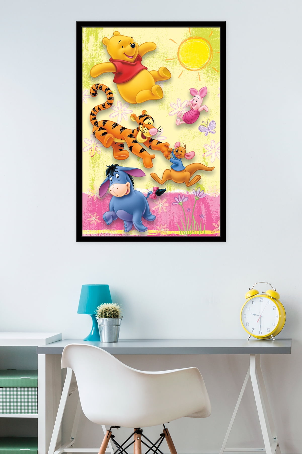 Unbala Cute Winnie Wall Decor The Pooh Prints 8 PC, Adult Unisex, Size: 5, Blue