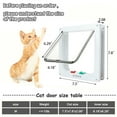 thumbnail image 6 of Cat Door,(Outer Size 7.5"x7.8") 4 Way Locking Cat Flap Door for Interior Exterior Doors,ZOUYUE Pet Doors for Window & Wall, 6 of 8