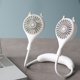 thumbnail image 5 of Ventilador de cuello USB recargable lindo portátil retráctil ajuste universal ventilador de refrigeración para deportes al aire libre viajes blanco, 5 of 8