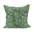 thumbnail image 1 of Leaf Fluffy Throw Pillow Cushion Cover, Watercolor Print Botanical Wild Palm Trees Leaves Ombre Design Image Exotic Jungle, Rectangle Accent Pillow Case, 26" x 16", Green White, by Ambesonne, 1 of 5
