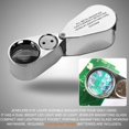 thumbnail image 3 of CHUANK Folding 40x Magnifying Glass with LED Light for Jewelry Inspection and Currency Authentication, 3 of 5