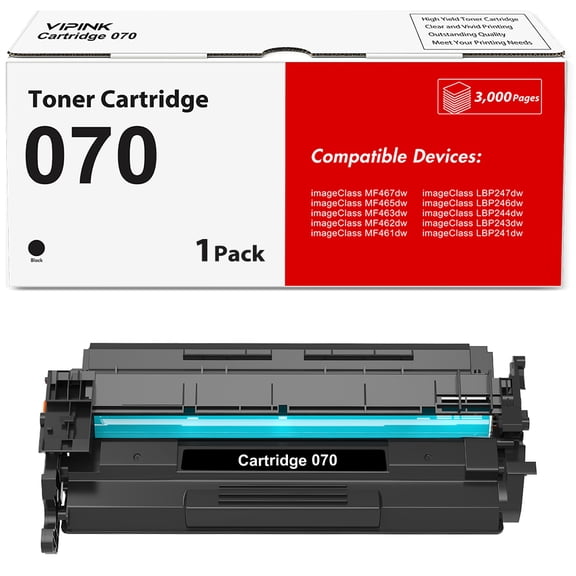 070 Black Toner Cartridge Compatible Replacement for Canon 070 CRG070 CRG-070 Toner Cartridge for MF465dw MF462dw LBP246dw LBP247dw Printer (1 Pack)