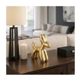 thumbnail image 2 of Balloon Dog Figurine for Home Decor - Ceramic Sculpture for Shelf, Coffee Table, Living Room or Office Accents - Contemporary Ornament Accent Display for Console and Mantel Styling - 7", Gold, 2 of 11