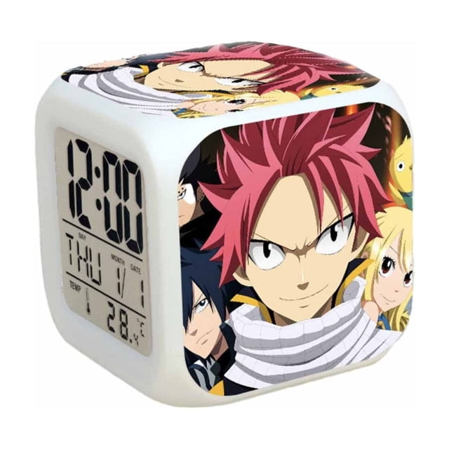 Reloj digital LED Fairy Tails Square con función de despertador
