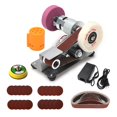 thumbnail image 2 of Mini Belt Grinder Electric Sander Polisher Portable Machine Grinding Belt Sander Machine Edges Sharpener Machine Belt Grinder ,High Dust Collection Efficiency, 2 of 6