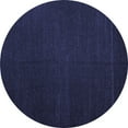 thumbnail image 1 of Ahgly Company Machine Washable Indoor Round Abstract Blue Contemporary Area Rugs, 8' Round, 1 of 4