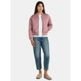 thumbnail image 2 of Time and Tru Women's and Women's Plus Quilted Bomber Jacket, Sizes XS-2X, 2 of 5