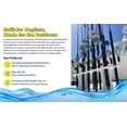 thumbnail image 2 of Rush Creek Creations Salty Marine Grade Fishing Rod Storage Rack, Holds 11 Rods, 2 of 11