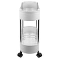 thumbnail image 7 of Reusable Roller Storage Rack Movable 2-Tier Trolley Rack Multifunctional Trolley Stand, 7 of 7